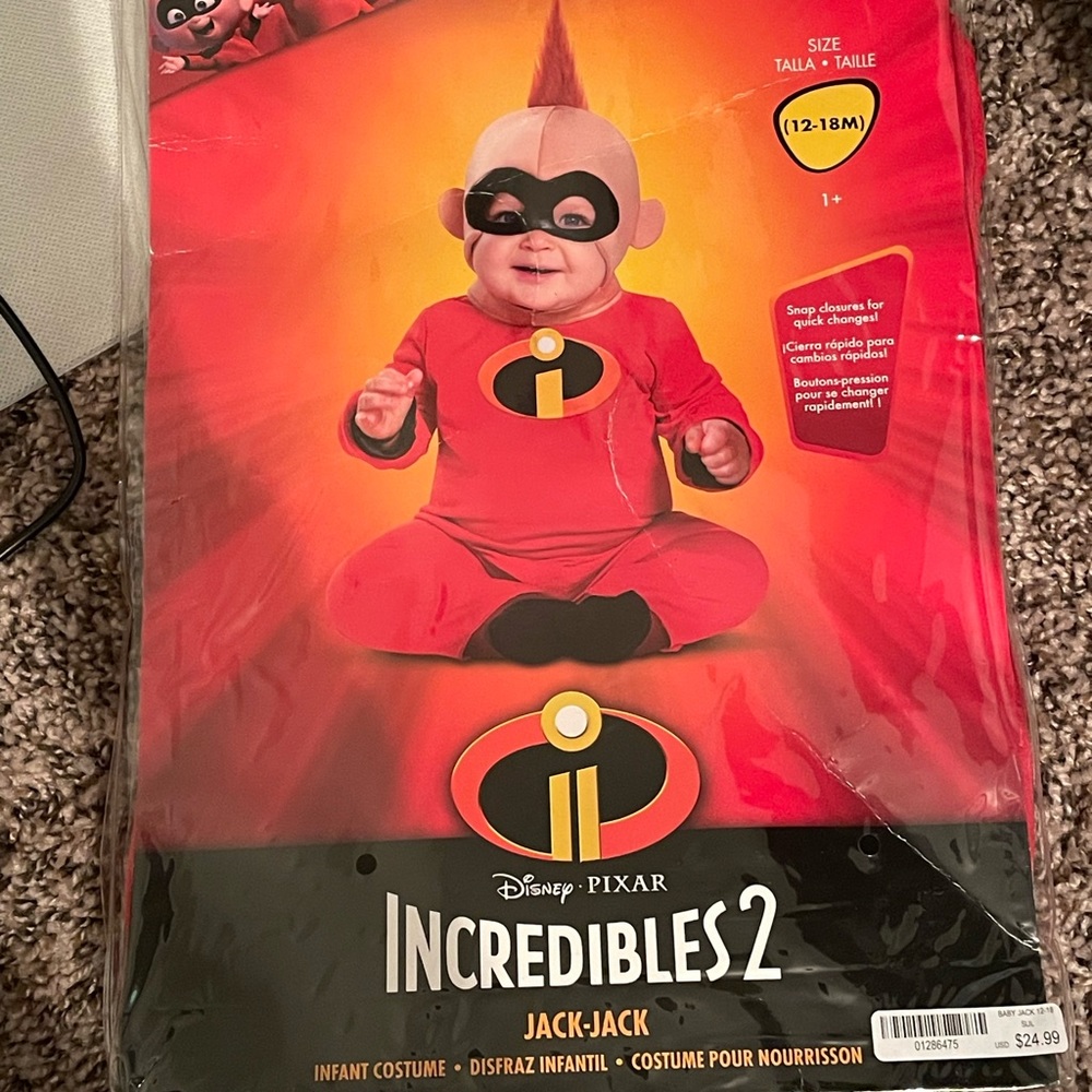 Jack Jack Halloween Costume size 12-18 months
